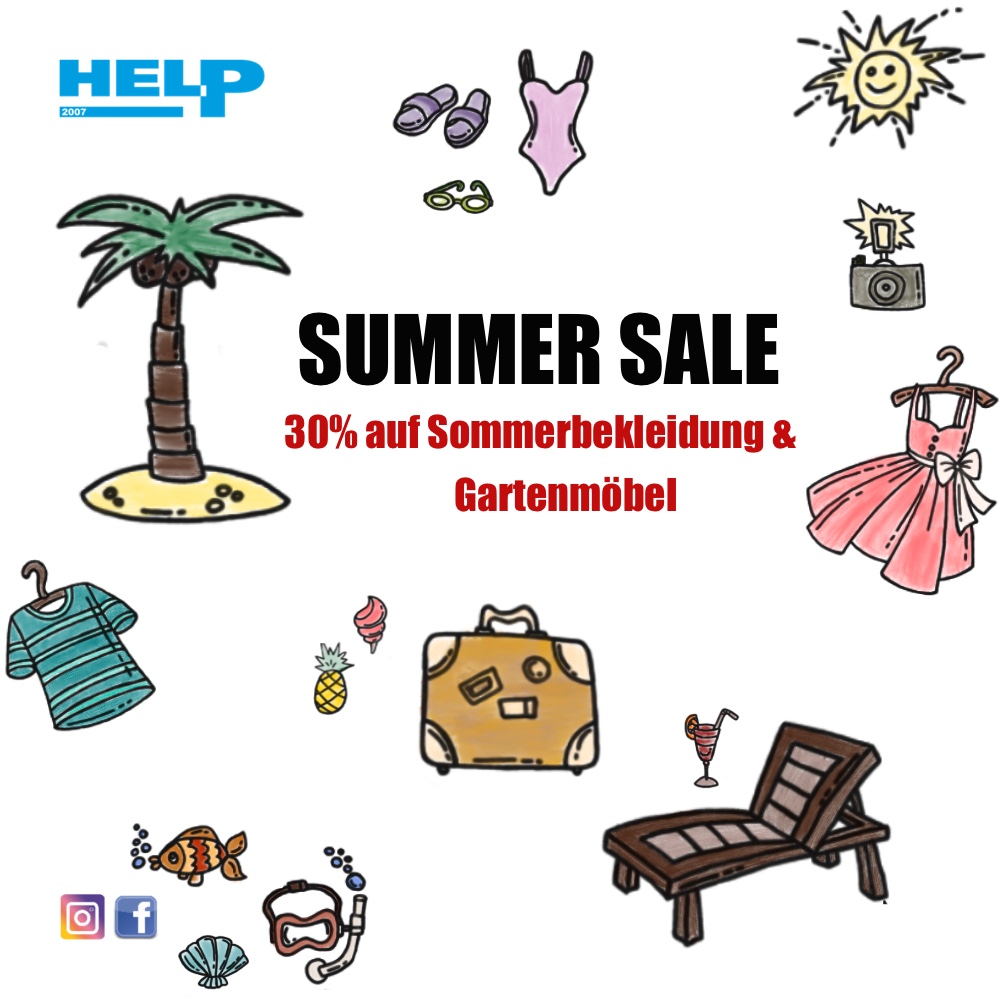 Summer Sale 30 Prozent auf Sommerbekleidung und Balkonmoebel